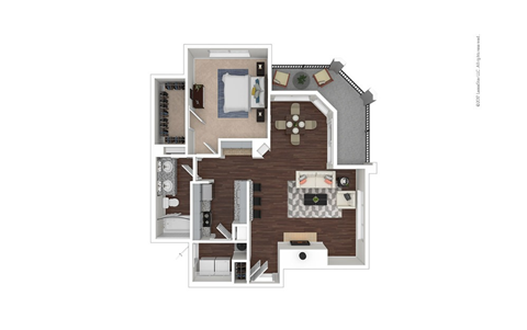 A6 Floor Plan at Preserve at Rolling Oaks, Austin, 78728